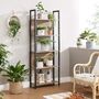 Five Tier Storage Shelf Bookshelf Shelvings Unit Rack, thumbnail 3 of 8