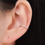 Cz Ear Cuffs In Sterling Silver, No Piercing Earrings, thumbnail 1 of 12
