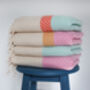 Handloomed Cotton Soft Throw Blanket, thumbnail 6 of 12