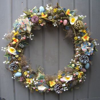 Easter Spring Summer Door Wreath, 2 of 6