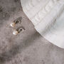 Maja Sterling Silver Pearl Drop Earrings, thumbnail 3 of 3