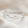 Sterling Silver Lattice Bangle, thumbnail 5 of 8