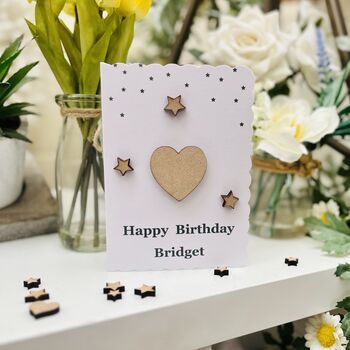 Personalised Birthday Card Heart For Her Special Birthday, 3 of 7