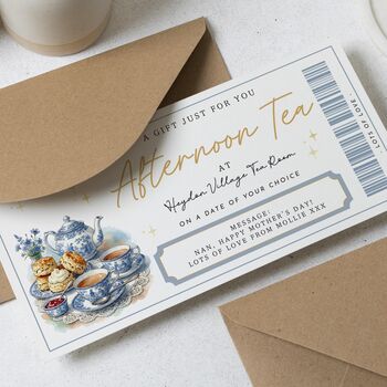 Gift Voucher Afternoon Tea For Mum, Nan, 3 of 4