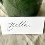 White Hand Calligraphy Place Cards, thumbnail 4 of 5