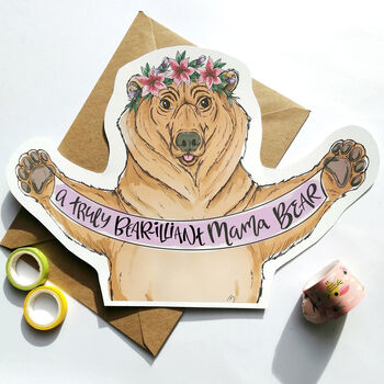 Cute Mama Bear Mothers Day Card, 5 of 5