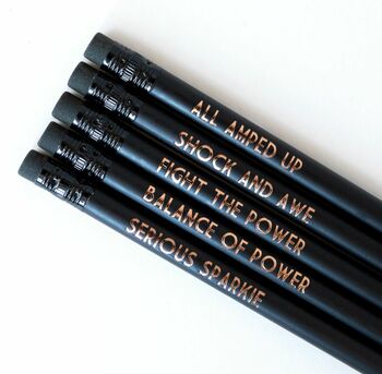 Funny Electrician Pencil Set: Serious Sparkie, 6 of 7