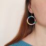 Florida Wooden Drop Earrings, thumbnail 3 of 7