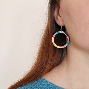 Florida Wooden Drop Earrings, 3 of 7