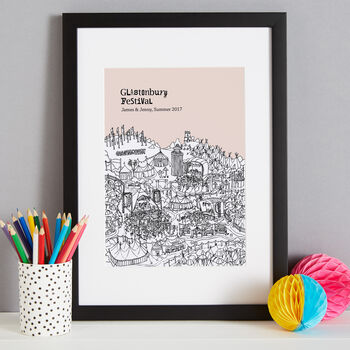 Personalised Glastonbury Print, 3 of 7
