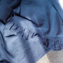 Linen Throw With Frill, thumbnail 4 of 10