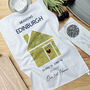 Our Home Location Map Personalised Tea Towel, thumbnail 3 of 5
