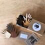 Wooden Hand Shaped Magnets, thumbnail 3 of 5