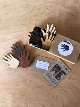 Wooden Hand Shaped Magnets, 3 of 5