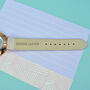 Personalised Designer Stone Leather Ladies Watch, thumbnail 3 of 4