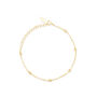 Dainty 14 K Gold Plated Silver Bracelet Set, thumbnail 5 of 11