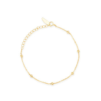 Dainty 14 K Gold Plated Silver Bracelet Set, 3 of 9