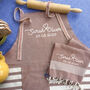 Personalised Cotton Apron, Tea Towels, Anniversary Gift For Couple, thumbnail 1 of 8