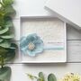 Personalised Wedding Day Card With Organza Flower. Choice Of Colours, thumbnail 4 of 4