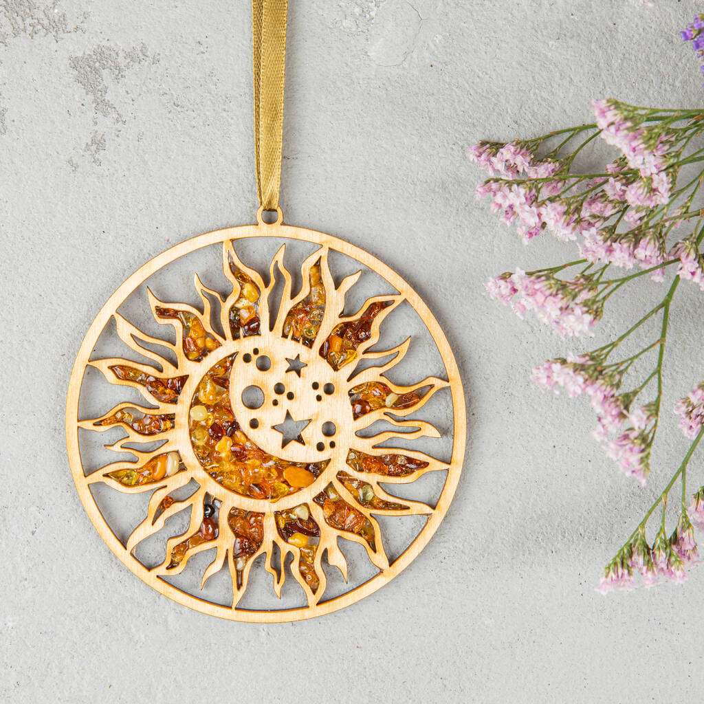 The Universe Mandala With Amber By Natural Gift Store