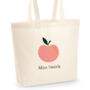 Personalised Teacher Apple Tote Bag, thumbnail 3 of 5