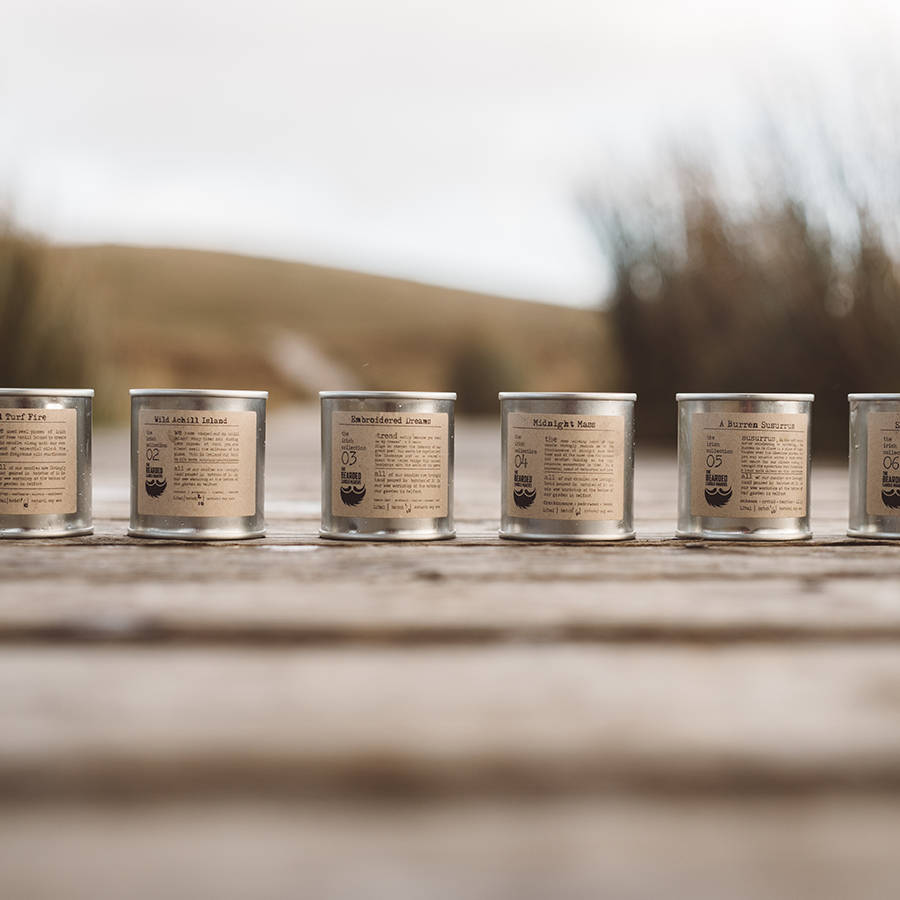 the irish collection candles by the bearded candle makers