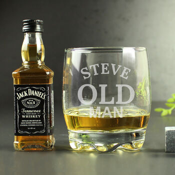 Old Man Tumbler And Jack Daniels Gift Set, 6 of 6