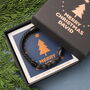 Personalised Christmas Lava Stone Bracelet For Men, thumbnail 1 of 10