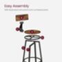 Tall Bar Stools With Backrest For Kitchen, thumbnail 9 of 11