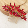 Christmas Bright Red Hair Comb, thumbnail 5 of 5