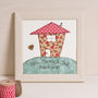 Personalised New Home Embroidered Framed Artwork, thumbnail 1 of 6