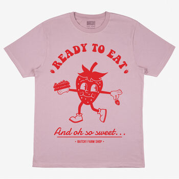 Ready To Eat Strawberry Women’s Graphic T Shirt, 2 of 3