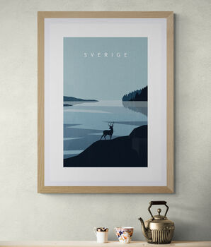 Sweden Landscape Scandinavian Art Print, 3 of 4