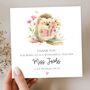 Teacher Thank You Card, Key Worker Appreciation End Of Term Gift, Hedgehog, thumbnail 1 of 3