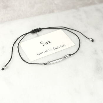 Family Morse Code Bracelets, Mix And Match, 8 of 9