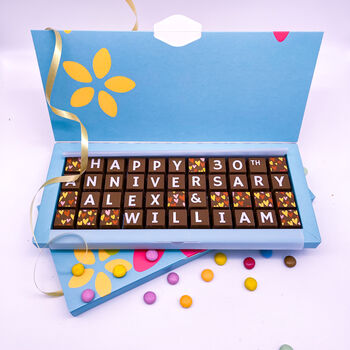 Personalised 30th Anniversary Chocolates, 5 of 7