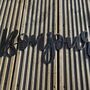 'Bonjour' Metal Word Sign Wall Art Decoration, thumbnail 2 of 6