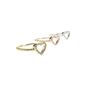 Heart Rings Cz, Rose Or Yellow Gold Vermeil 925 Silver, thumbnail 6 of 10
