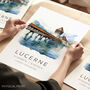Switzerland Travel Print Of Lucerne, thumbnail 1 of 7