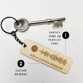 Spotify Code And Custom Message Keyring, 2 of 4