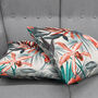 Cushion Cover With Red And Grey Floral Pattern, thumbnail 4 of 7