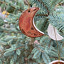 Copper Moon Phase Hanging Ceramic Decorations, thumbnail 1 of 7