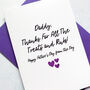 Personalised Father's Day Treats From The Dog Card, thumbnail 1 of 7