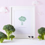'Tree Or Broccoli' Illustration Print, thumbnail 1 of 2