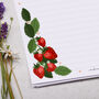 A4 Personalised Letter Writing Paper With Strawberries, thumbnail 2 of 5
