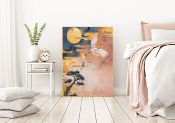 Japanese Cranes Art Print, 2 of 3