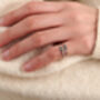 Mini Initial Sterling Silver Signet Ring, thumbnail 2 of 5