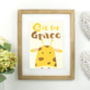 Personalised Animal Face, Initial And Name Print, thumbnail 4 of 7