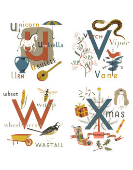 Personalised Vintage Alphabet Christmas Eve Sack, 10 of 11