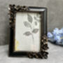 Floral Black And Gold Aged Photo Frame Freestanding 6x4, thumbnail 4 of 10